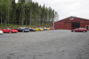 C:a 5 000 hästar parkerade i en paddock.