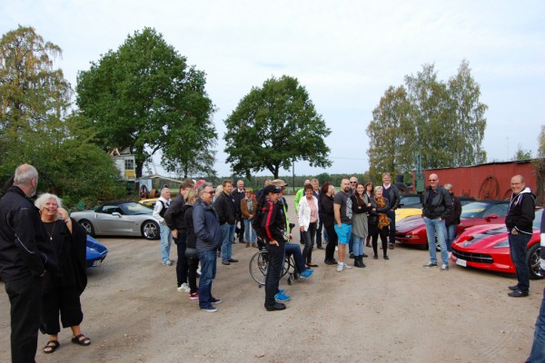Samling hos Rubens motorhistoriska i Götene